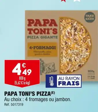ALDI PAPA TONI’S PIZZA offre