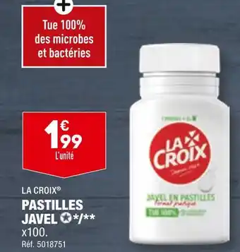 ALDI LA CROIX PASTILLES JAVEL offre