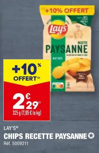 ALDI LAY'S CHIPS RECETTE PAYSANNE offre