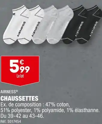 ALDI AIRNESS CHAUSSETTES offre