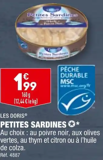 ALDI LES DORIS PETITES SARDINES offre