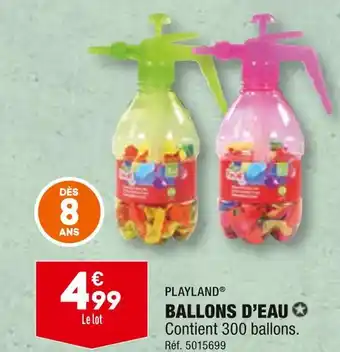 ALDI PLAYLAND BALLONS D’EAU offre