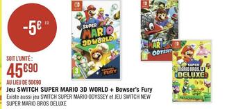 Jeu switch super mario 3d world + bowserâs fury