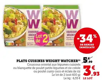 U Express WEIGHT WATCHER PLATS CUISINES offre