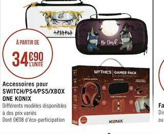 Géant Casino Konix accessoires pour switch/ps4/ps5/xbox one offre