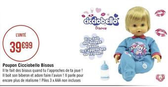 Géant Casino Cicciobello poupon bisous offre