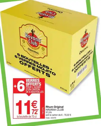 Promocash Rhum Original HAVANA CLUB offre