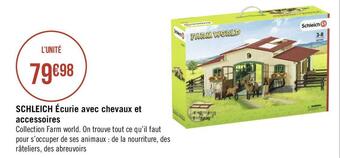 Schleich écurie avec chevaux et accessoires