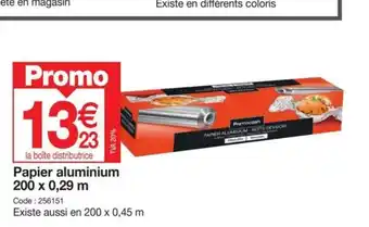 Promocash Papier aluminium offre