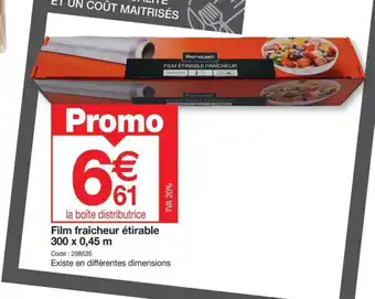 Promocash Film fraîcheur étirable 300 x 0,45 m offre