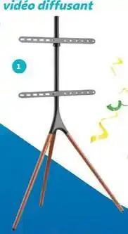Auchan Qilive - support tv tripod q1310 offre