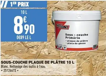 Brico Cash SOUS-COUCHE PLAQUE DE PLÂTRE 10 L offre