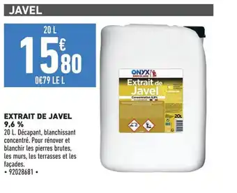 EXTRAIT DE JAVEL 9,6%