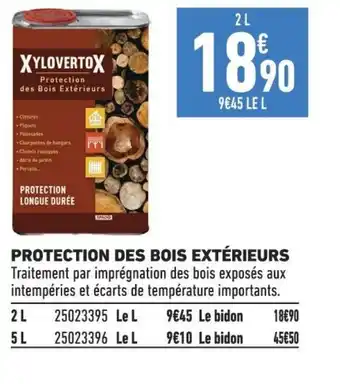 Brico Cash PROTECTION DES BOIS EXTÉRIEURS offre