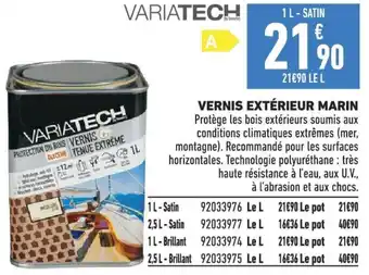 Brico Cash VERNIS EXTÉRIEUR MARIN offre