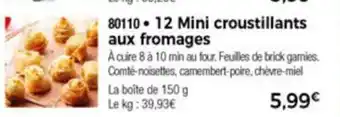 Thiriet 12 Mini Croustillants Aux Fromages offre