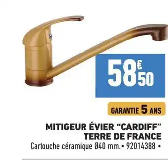 Brico Cash MITIGEUR ÉVIER "CARDIFF" TERRE DE FRANCE offre