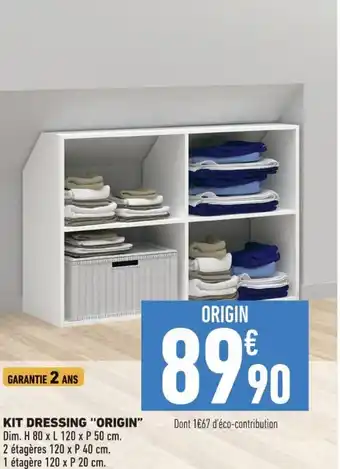 Brico Cash KIT DRESSING "ORIGIN" offre