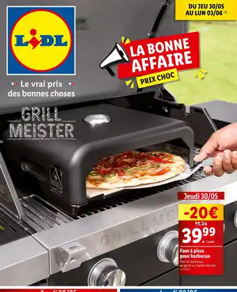 Lidl GRILL MEISTER Four à pizza pour barbecue offre