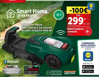 Lidl PARKSIDE Robot tondeuse connecté offre