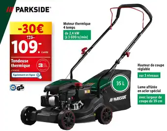 Lidl PARKSIDE Tondeuse thermique offre