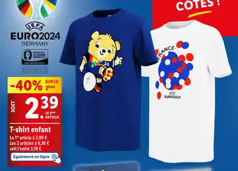 Lidl UEFA T-shirt enfant offre