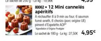 Thiriet 12 Mini Cannèles Apèriifs offre