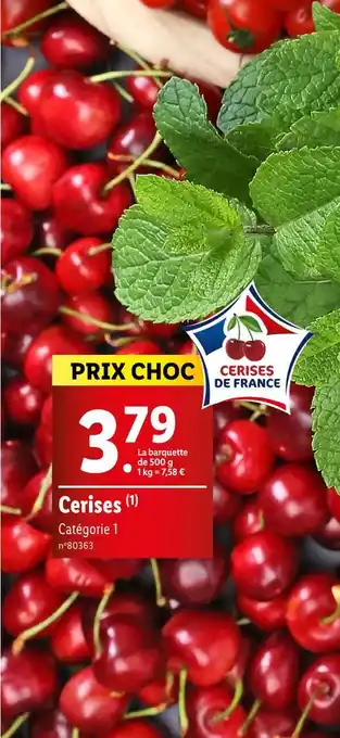 Lidl Cerises offre