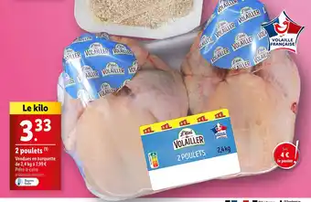 Lidl L'étal du Volailler 2 Poulet offre