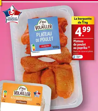 Lidl L'étal du Volailler Plateau de poulet au paprika offre