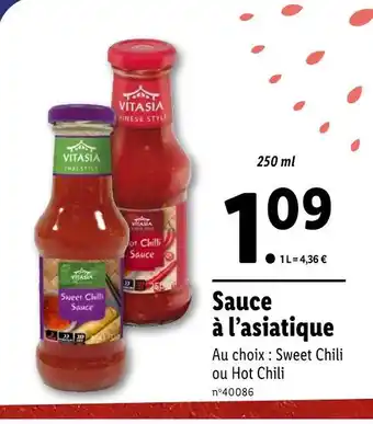 Lidl VITASIA Sauce à l’asiatique offre
