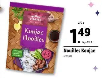 Lidl VITASIA Nouilles Konjac offre