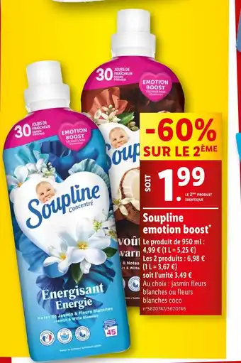 Lidl Soupline Soupline emotion boost offre