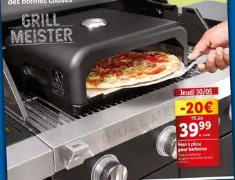 Lidl GRILLMEISTER Four à pizza pour barbecue offre