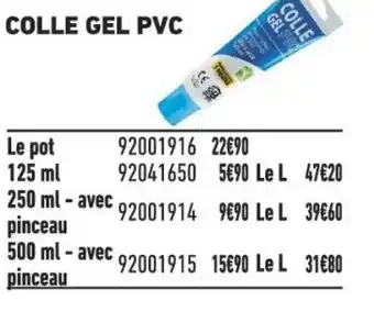 Brico Cash COLLE GEL PVC offre
