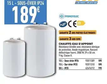 Brico Cash CHAUFFE-EAU D'APPOINT offre