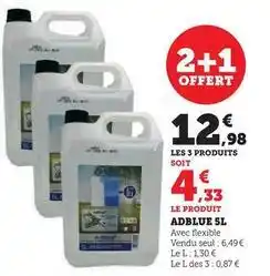 Super U Adblue 5l offre