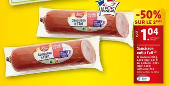 Lidl Saint alby - saucisson cuit à l'ail offre