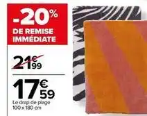 Carrefour Drive Le drap de plage offre