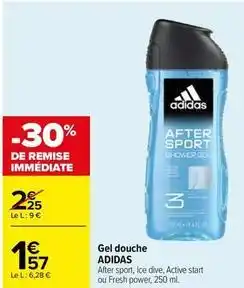Carrefour Drive Adidas - gel douche offre