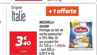 Netto MOZZARELLA GALBANI offre