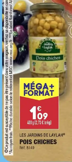 ALDI LES JARDINS DE LAYLAHⓇ POIS CHICHES offre