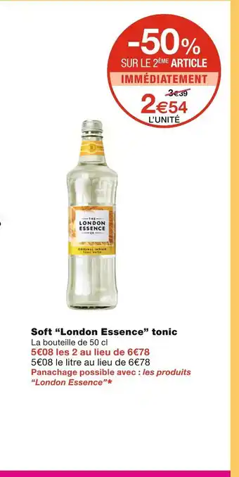 Monoprix London Essence Soft tonic offre