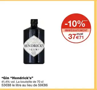 Monoprix Hendrick's Gin offre