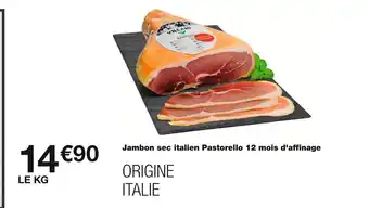 Monoprix VILLANI Jambon sec italien Pastorello 12 mois d'affinage offre