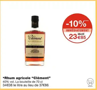 Monoprix Clément Rhum agricole offre