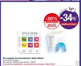 Monoprix Style White Kit complet de blanchiment offre