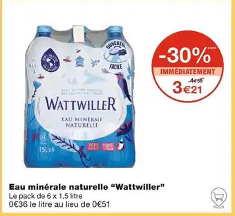 Monoprix Wattwiller Eau minérale naturelle offre
