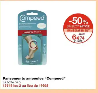 Monoprix Compeed Pansements ampoules offre
