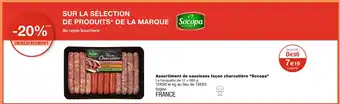 Monoprix Socopa Assortiment de saucisses façon charcutière offre